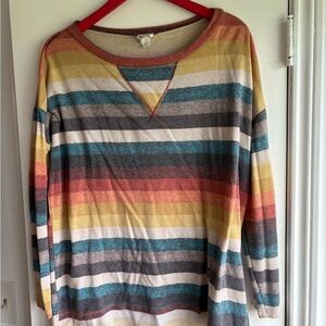 BiBi Colorful Striped Top